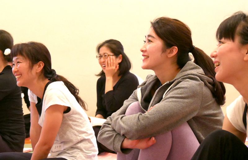 内田かつのり先生の講座中、生徒さんの笑顔