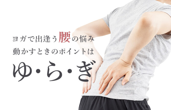 ヨガで出逢う腰の悩み。動かすポイントはゆらぎ