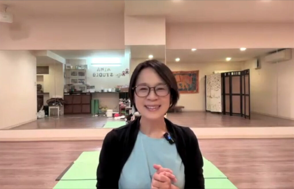 Miwa先生が腰のお話をしている様子